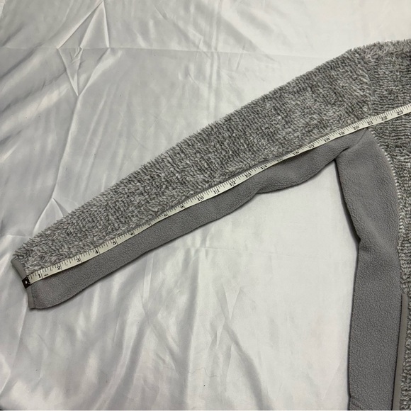 Jack Wolfskin Pine Leaf Jacket Fleece Soft Sherpa Grey Women’s Small Full Zip - Picture 7 of 9